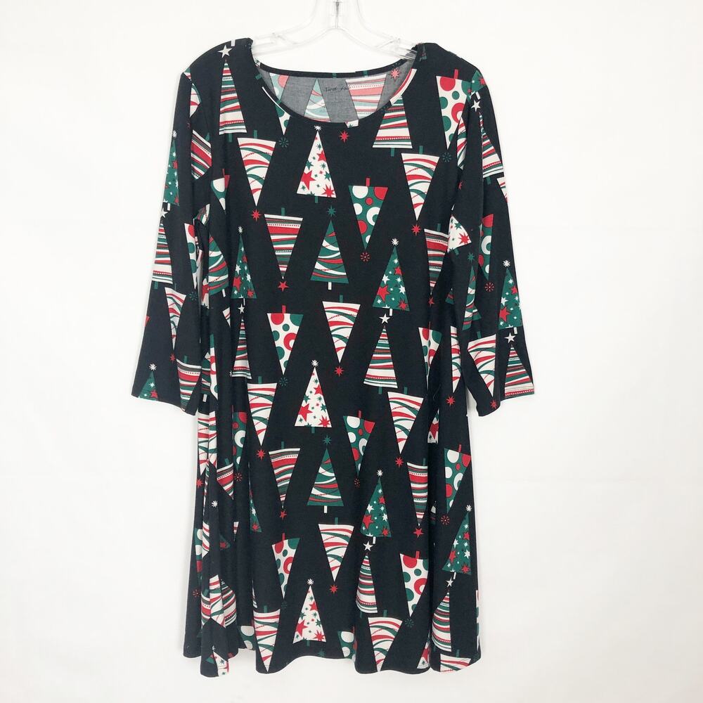 North Pole 3/4 Sleeve Christmas Sleep Shirt Size Large